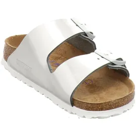 Birkenstock Arizona Weichbettung Naturleder schmal metallic silver 37