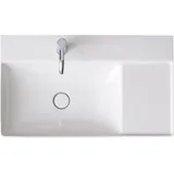 Duravit DuraSquare 80x47cm, o ÜL, m HLB, Beck. li, 1 HL, we