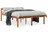 vidaXL Seniorenbett 140 x 200 cm Wachsbraun