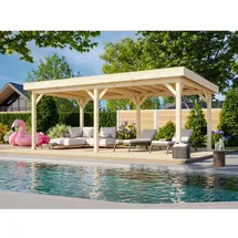 Palmako Pavillon Lenna 6,28 x 3,40 m weiß lackiert