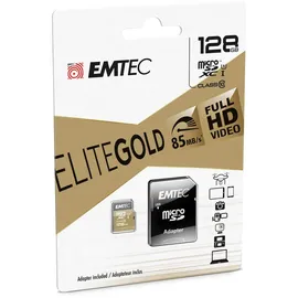 Emtec microSDXC Gold+ 128GB Class 10 + SD-Adapter