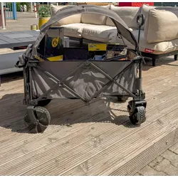Travellife Bollerwagen Burano mit Dach BBQ2GO  + Holzkohle + BVB Fanset und Bier...