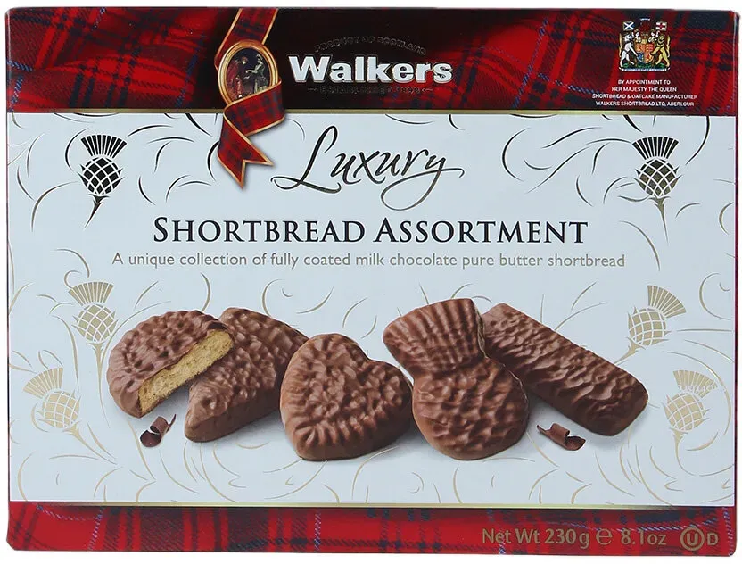 Walkers Shortbread Luxuriöse Shortbread Auswahl Schokolade 230g