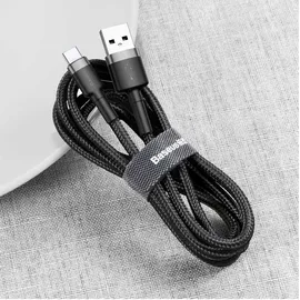Baseus Cafule - USB-C 2A 2m, Schwarz-Grau