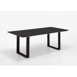 Tisch Noah Profilkufe anthrazit - 200 x 95 cm HPL Granit-Design