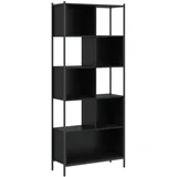 vidaXL Bücherregal Schwarz 72x28x172 cm Holzwerkstoff