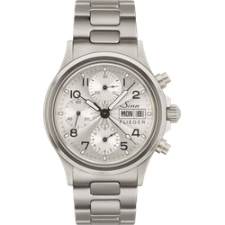Sinn Instrumentelle Chronographen 356 Sa Flieger 3 356.0721 - silber,Stahl - 38.5mm