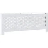 vidaXL MDF Heizkörperverkleidung Weiß 205 cm