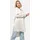 pm selected Elegante Satin Light Oversize Business Long Bluse Beige Einheitsgröße