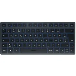 CHERRY KW 7100 mini BT, Schieferblau Kabellose Bluetooth Kompakttastatur