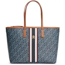 Tommy Hilfiger TH Monoplay Tote Stripe Le Shopper Kunstleder Blue