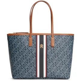 Tommy Hilfiger TH Monoplay Tote Stripe Le Shopper Kunstleder Blue