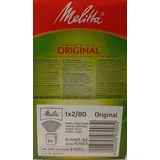 Melitta 1x2 Kaffeefilter Natur – 720 Stück | 9×80er Pack, ungebleicht | Original