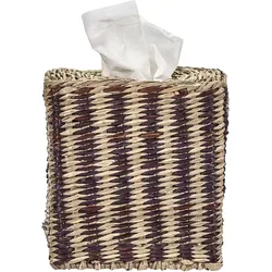House Doctor - Clean Kosmetiktücherbox, natur / schwarz