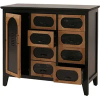 MCW Apothekerkommode 80 x 91 x 40 cm Schwarz