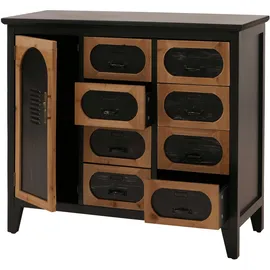 MCW Apothekerkommode 80 x 91 x 40 cm Schwarz