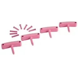 Vikan 4 x Haken, 8 x Stifte 10161 , Farbe: pink