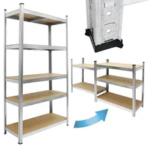 ECD Germany Werkstattregal Schwerlastregal Lagerregal Steckregal Kellerregal 200x100x50 cm