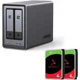 UGREEN NASync DXP2800 NAS System 2-Bay inkl. Seagate Festplatte 8 TB (2 x 4 TB)
