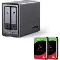 UGREEN NASync DXP2800 NAS System 2-Bay inkl. Seagate Festplatte 8 TB (2 x 4 TB)