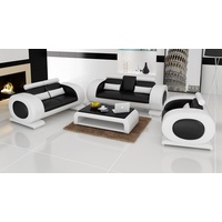 JVmoebel Sofa Sofagarnitur Design Couchen Sofas Polster 32 Sitzer Set Leder Sofa, Made in Europa weiß
