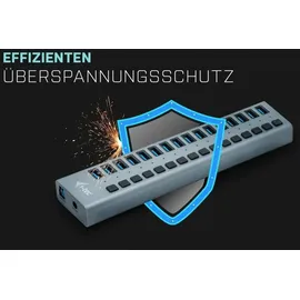 iTEC i-tec USB 3.0 Charging HUB 16 port + Power Adapter 90 W