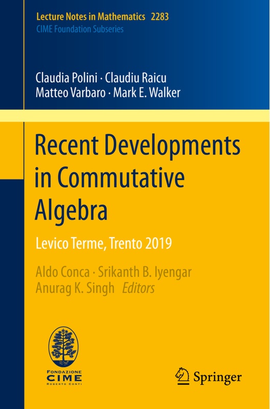 Recent Developments In Commutative Algebra - Claudia Polini, Claudiu Raicu, Matteo Varbaro, Mark E. Walker, Kartoniert (TB)