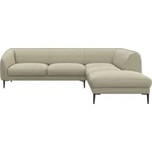flexlux Ecksofa FLEXLUX "Belle Designsofa, L-Form, B/T 268/209 cm", beige (sandy beige), B:268cm H:74cm T:209cm, 100% Polyester, Sofas, Ecksofa, Skandinavisches Design, In hochwertiger Verarbeitung