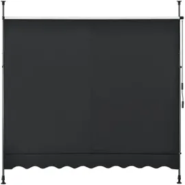 pro.tec Klemmmarkise Stem 200 x 120 x 300 cm schwarz