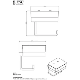 Giese WC Duo Papierhalter 31770-14