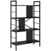 VidaXL Bücherregal 75 x 30 x 123,5 cm Schwarz