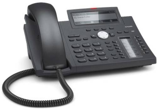 SNOM D345 Schnurgebundenes Telefon, VoIP Freisprechen, Headsetanschluss Grafik-Display Schwarz