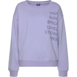 Buffalo Sweatshirt mit Statement Druck Lavendel 32/34