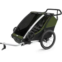 Thule Kinderanhänger Chariot Cab 2 aluminium/cypress green 2021