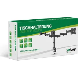 InLine Tischhalterung für 3x TFT/LCD/LED bis 68cm (27"), max. 3x8 kg,