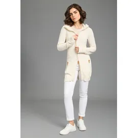 KangaROOS Kapuzenstrickjacke Beige 40/42