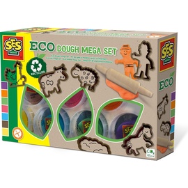 SES Creative SES Eco Knete mega Set mit Werkzeug