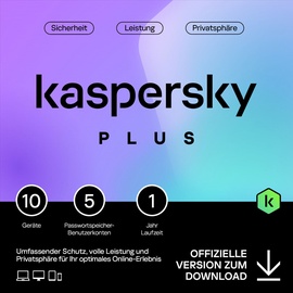 Kaspersky Lab Kaspersky Plus 5 Lizenz(en) Elektronischer Software-Download (ESD) 1 Jahr(e)