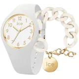 Ice Glam - White Gold - Numbers - Small - 3H + Jewellery - Chain Bracelet - Almond Skin