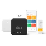 tado° smart home Thermostat (Funk) – Wifi Starter Kit V3+ – Black Edition - digitale Heizungssteuerung für Boiler – einfache Installation – kompatibel mit Alexa, Siri & Google Assistant