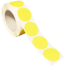 Sprintis Markierungspunkte, 40 mm, einseitig stark haftend, Papier, gelb,