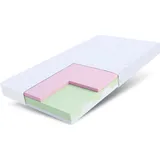 Fdm Kindermatratze 90 x 190 cm MILETO 9 Zonen H2 H3 Visco Memory Schaum HR hochelastisch Höhe ca. 10 cm