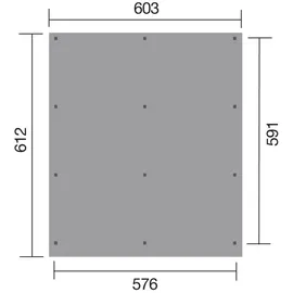 Weka Doppelcarport 618 5,76 x 5,91 m kdi