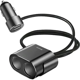 Baseus Autoladegerät Splitter 2xUSB 3.1A 100W (Bl