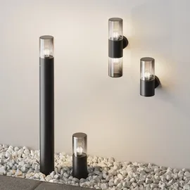 Maytoni Amas Außenwandlampe, E27, 60W, IP54, Aluminium Glas, Graphit - Schwarz