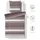 FLEURESSE Aspen Ornamente Streifen Braun 155 x 220 cm + 2 x 80 x 80 cm
