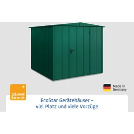 Hörmann EcoStar Gerätehaus Elegant-S 2,58 x 2,48 m Moosgrün