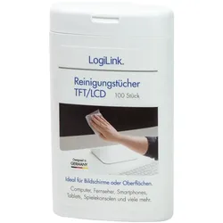 LogiLink Feuchte Reinigungstücher für TFT LCD PC Plasma Monitor