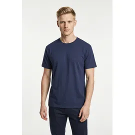 FRUIT OF THE LOOM FRUIT OF THE LOOM, Herren, Gr. XL (56/58), blau (navy, navy, navy), Single Jersey, Obermaterial: 100% Baumwolle, Basic, schmal, Rundhals, ohne Bündchen, Shirts T-Shirt, mit Rundhalsausschnitt