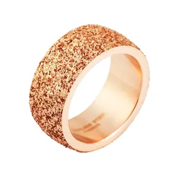 Fingerring LADY Gr. 19, rosa (rosé), Fingerringe, Damen, 19, Edelstahl-Metall, Edelstahl, Metall, Fingerring